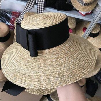 Wide Brim Sun Hat with Bow for Women
