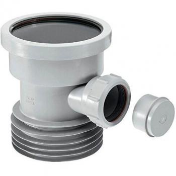 McALPINE 4 / 110mm Drain Connector with 40mm Waste Pipe Boss in Grey