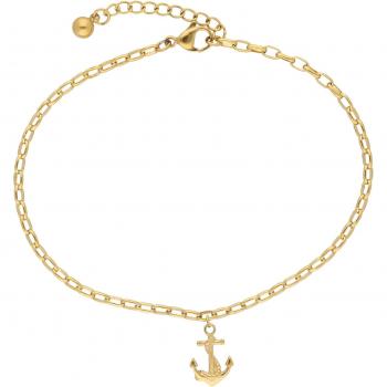 Schmuck‑Geschenk: Feuerteich‑Fußkette mit Anker