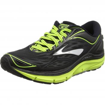 Brooks Men Transcend 3 Running Shoes, Black (Metallic Charcoal/Black/Nightlife), 10.5 UK