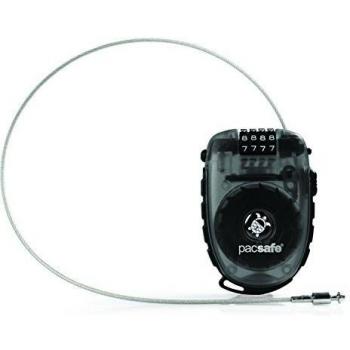 PacSafe Sac de Voyage Retractasafe 250 Cadenas à Câble Rétractable, 5 L, 10 cm, (Argent)