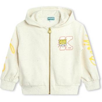 Gilet de sport Kenzo Kids, modèle cardigan, beige, 4A