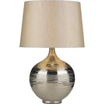 Lampe de Table Gustav Style Argent 1 Ampoule