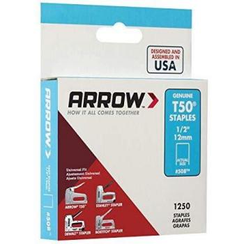 Arrow T50 Staples 12mm Pack of 1250
