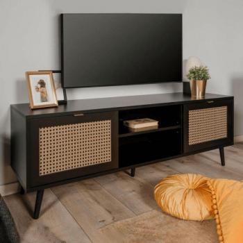 WEBMARKETPOINT Wien56A TV-Schrank mit Korboptik