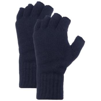 Navy Heat Holders Men’s Fingerless Gloves – Thermal Fleece Interior