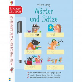 Mein Wisch-und-weg-Lernspaß: Wörter und Sätze: 1. Klasse