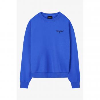 Sudadera VOGUE azul cielo, XXL, con logo bordado