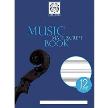 A4 Music Score Book 12 Staves 24 Pages