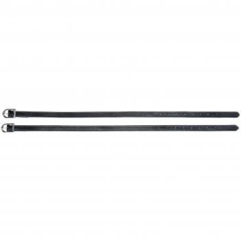 Norton Pro Premium Soft Leather Spur Straps – Jet Black
