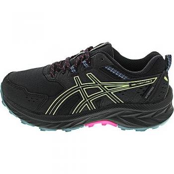 ASICS GEL-Venture 9 Trail Running Mujer Negro Verde Talla 40