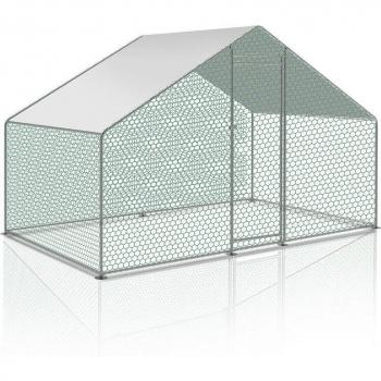 Struttura per Polli con Tetto a Doppia Curvatura 3x2x2m