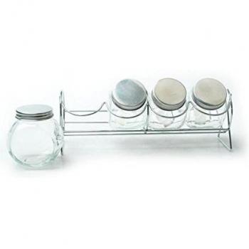 SET DE 4 ESPECIEROS DE CRISTAL