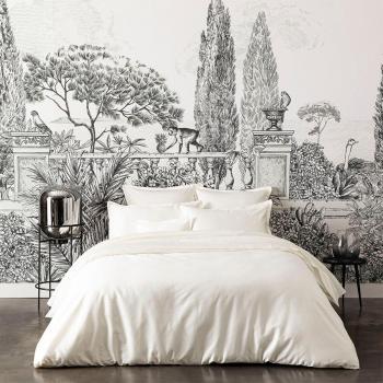 Parure de lit en satin bio rose hermine 260x240 cm