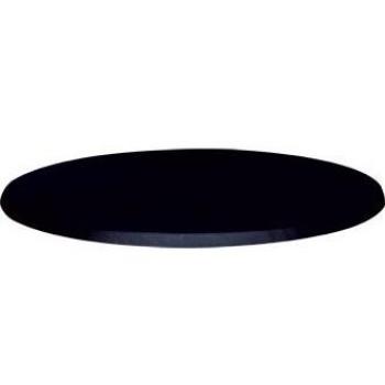 Werzalit CC513 Round Tabletop Black 800mm with Pre-drillings