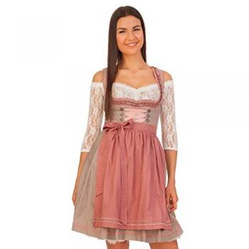 Mini Marjo Dirndl 2‑tlg. – DANA in Taupe, 30 cm (Damen)