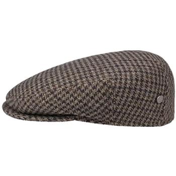 Lierys 60 cm Brown Houndstooth Flat Cap
