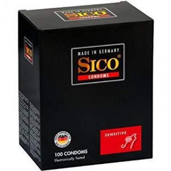 Sico Sensitiv Lube Condoms, 100-Piece Pack