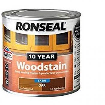 Ronseal 10 Year Oak Satin Quick Dry Wood Stain 250ml
