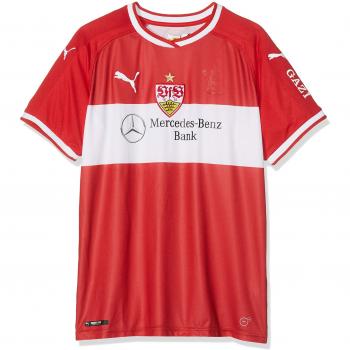 Junior-Away-Trikot von PUMA für Kinder: VfB Stuttgart, Sponsor, Rot-Weiß Band, 164 cm
