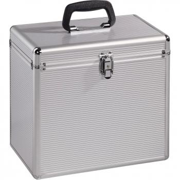 12 DJ Vinyl Record Aluminum Flight Case (50 LP Holder)