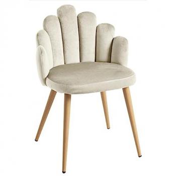 Silla “Terciopelo Urbano” tono beige