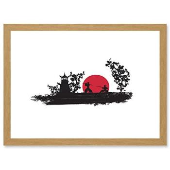 Japanese Samurai Warrior A4 Framed Artwork