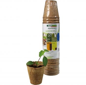 Pots de culture en plastique ronds, diamètre 6 cm