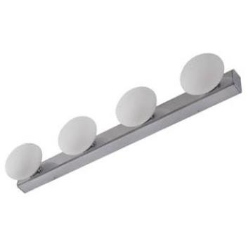 Lucande Myrra – Applique LED bagno 60 cm, vetro cromo IP44