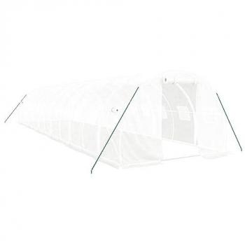 Durable White Greenhouse with Steel Frame