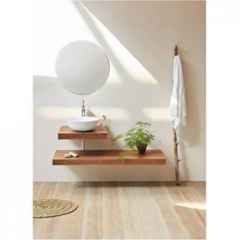 Encimera Premium Zero – 52 cm Profundidad, 100 cm de Extensión en Nogal