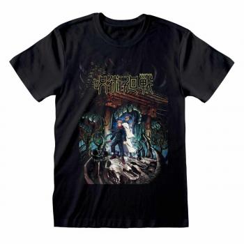 Jujutsu Kaisen T-Shirt schwarz XL mit Poster
