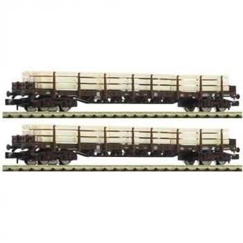 Fleischmann N Scale ÖBB Stake Car Duo