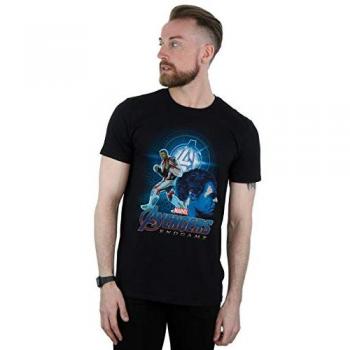 Endgame Hulk Team Suit T-Shirt Herren (Marvel) – Größe L, Farbe Schwarz