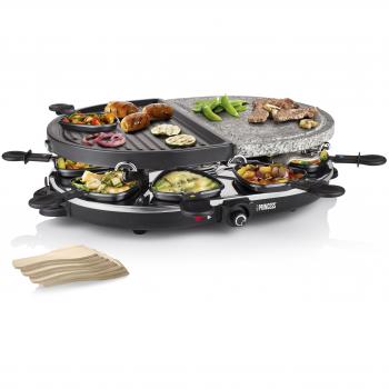 Princess Griglia Ovale Raclette in Pietra per 8 Porzioni 1200 W 162710
