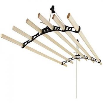 Clothing Airer Ceiling Pulley Black 1.5m