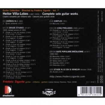 Guitare Solo – Villa‑Lobos, œuvres dédiées