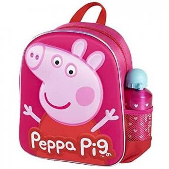 Mochila Guardería Peppa Pig con Botella