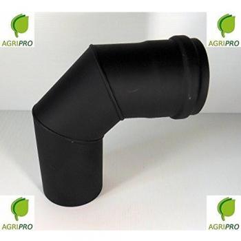 Curva 90° per tubo scarico fumi stufa pellet 80 mm