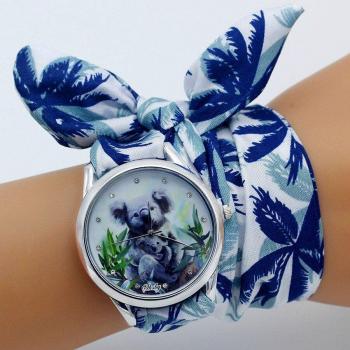 Shsby Reloj con Tela de Flores
