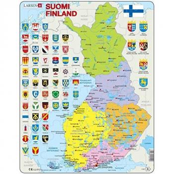 Enigma Masivo Finlandia: Mapa + Escudos 48 Unidades