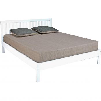 Lit Double en Bois PARKER 140x190 / Blanc