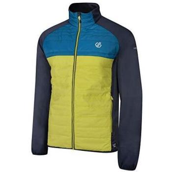 Iloft-Dare 2B Herrenjacke – Koordinaten-Design, Wasserabweisend, Antibakteriell, Gesteppt – Ebenholzgrau/Zitronengelb – XXL+