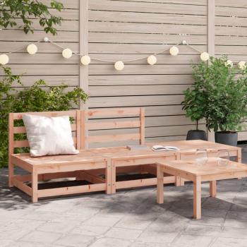 Vidaxl Garden Sofa with Footstool Solid Wood Douglas