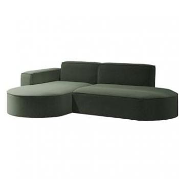 Kaiser Möbel Ecksofa Modena Studio L‑Fach – Stoff Raven – Kompaktes, modernes Design – Linke/ Rechte Variante