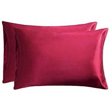 Bedsure Satin Pillowcase Set, 50 x 75 cm, 2 Pack