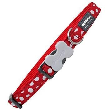 Collar Red Dingo para Perro con Lunares (1,5 x 24-36 cm)