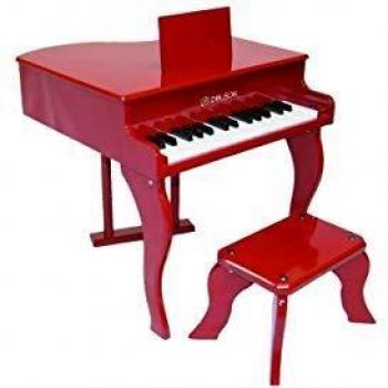 Piano à queue pour enfants Delson 30 touches Rouge