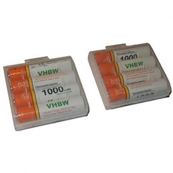 Batteries AAA micro 8 pièces – Panasonic KX‑TG6721G/TG6722AR/TG6721AR (1000 mAh