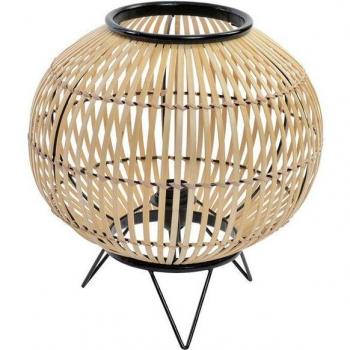 Lampe de bureau bambou/acier Bamboo Glow
